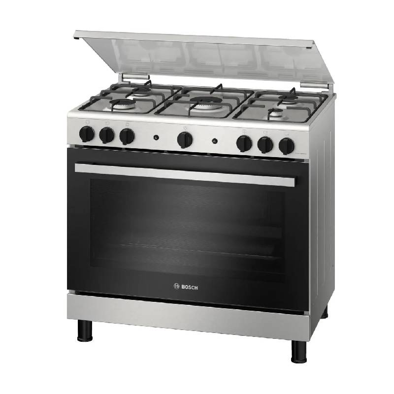 Bosch Cooker 90 cm Stainless steel HGV1F0U50S