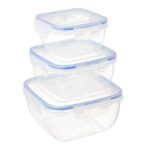 Al Watnia Easy Lock Fridge Containers 3 Pieces