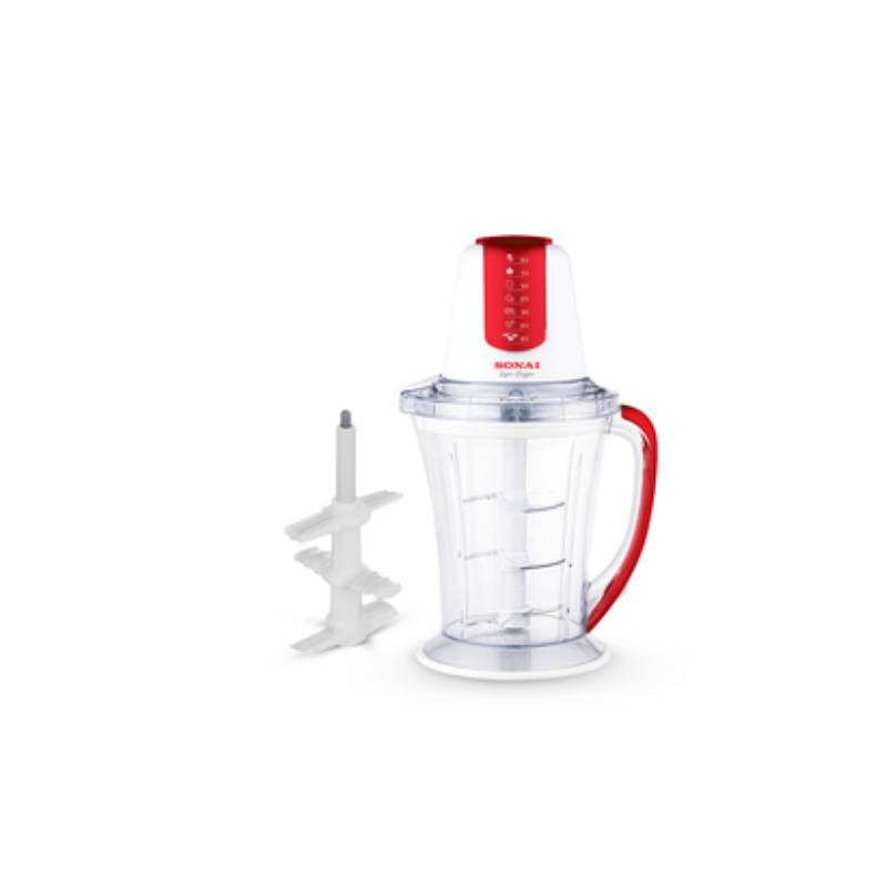 Sonai Chopper with Attachments, 1.5 Liters, 700W, Red - MAR-3077