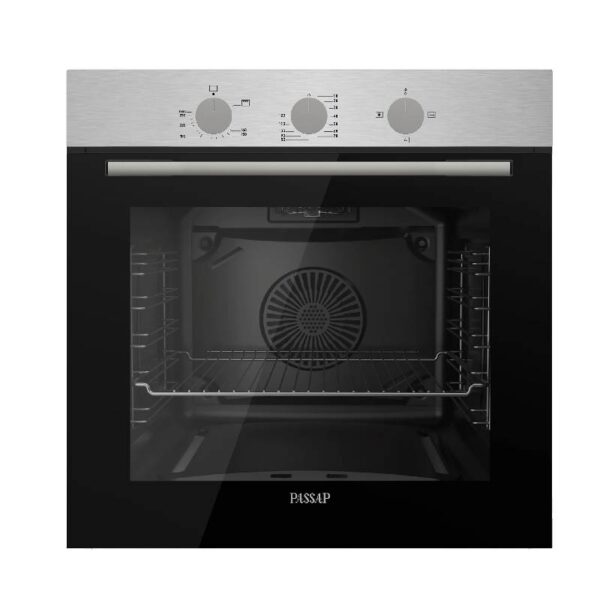 PASSAP Built in Gas Oven 60 Cm Inox - Silver Turkish QGELG 75DT1 CSI 