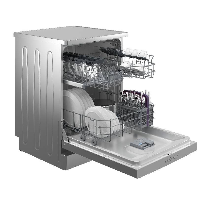 Beko Digital Dishwasher 14 Place Settings 5 Programs Silver BDFN15420S - Image 2