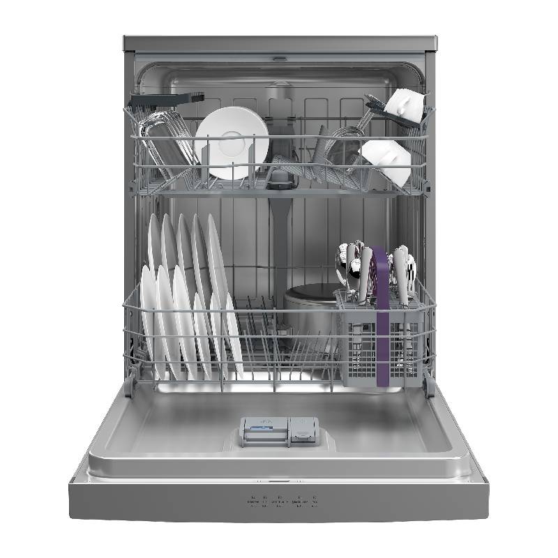 Beko Digital Dishwasher 14 Place Settings 5 Programs Silver BDFN15420S - Image 9