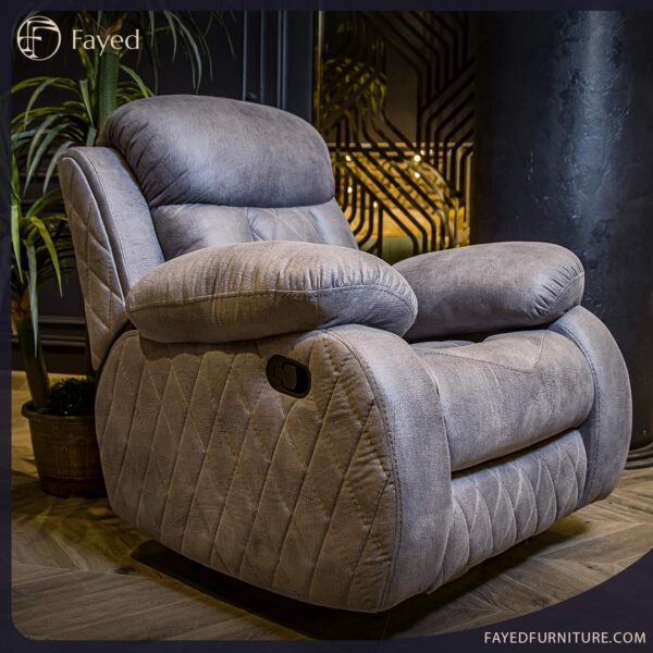 Lazy Cinematic Armchair in Red Beech Wood - Image 2