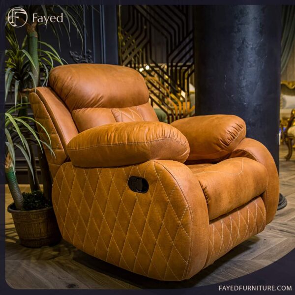 Lazy Cinematic Armchair in Red Beech Wood - Image 3