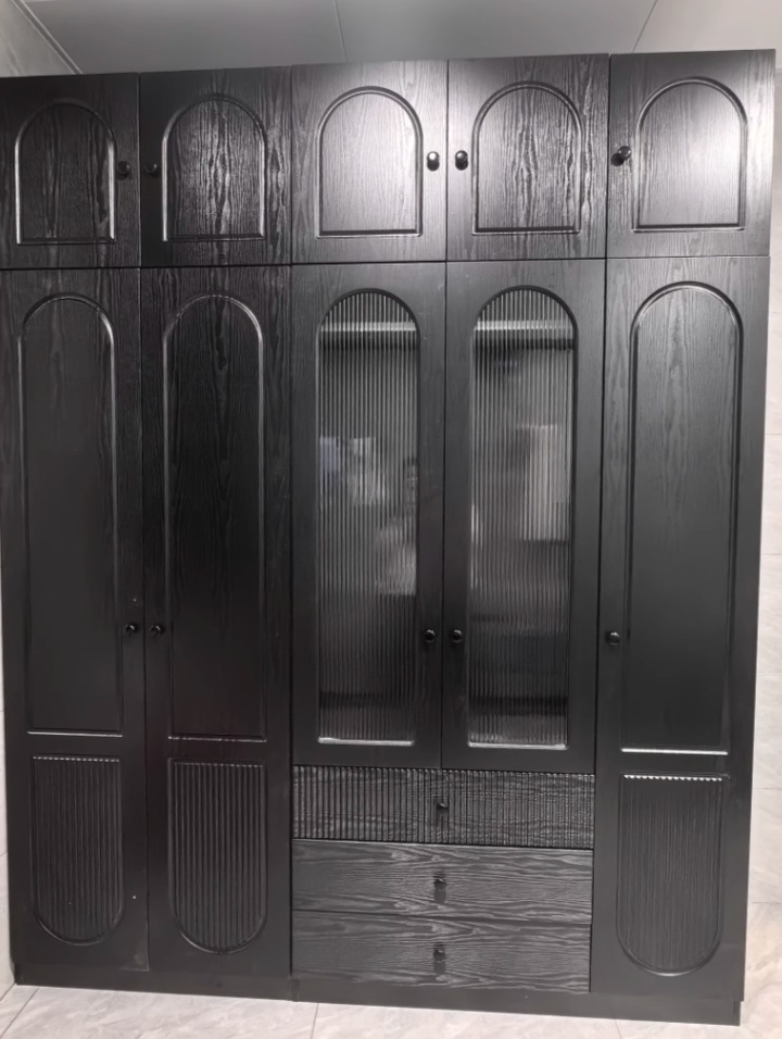 Natural Wardrobe - Red Beech & Conter Wood - 280×250×57 cm