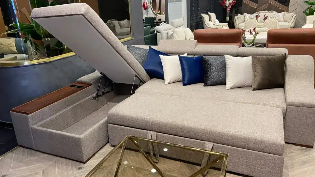 Ariana Corner Sofa Bed with Storage