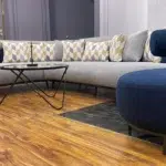 Fluffy Corner Sofa Set with Armchair – Beech Wood Frame, Panda Fabric Upholstery 300 × 200 cm
