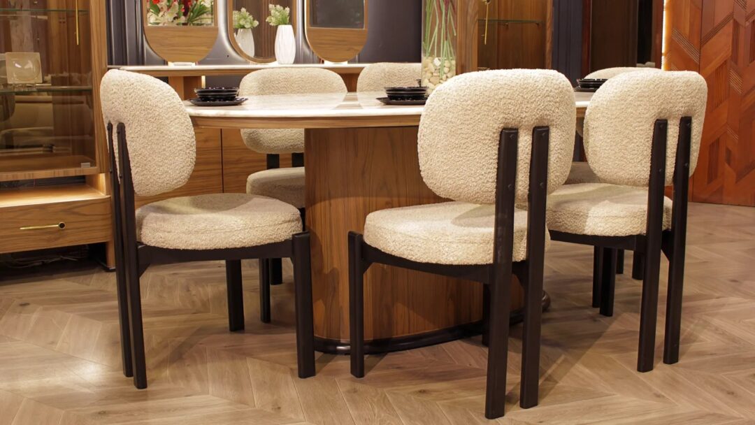 Dining Room Set - Moka - Natural Veneer with Turkish Accessories