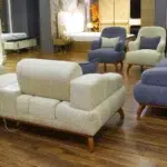 Niva Luxury Sofa Set In Red Beechwood