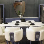 غرفة سفرة أوشا خشب الزان وقشرة طبيعية