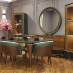 Rolex Dining Room Set - Solid Beech Wood with Premium Leather Upholstery