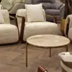 Ronnie Sofa Set with Red Beech Wood in a Modern Design