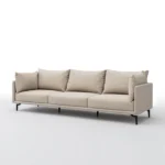 كنبة ثلاثية - هيكل خشب زان أحمر وتنجيد بقماش مستورد وسفنج عالي الكثافة