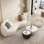 Muou Modern Sofa With High-Elastic Sponge & Solid Wood Frame