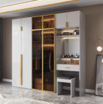 دولاب MDF ماليزي 2 باب زجاج