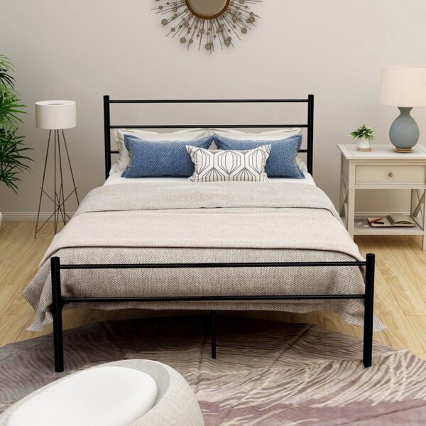 سرير ستيل Bed.11 + خشب ملل 200×120 سم