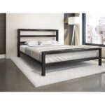 سرير ستيل مع الواح خشبية 200×160سم Bed.20