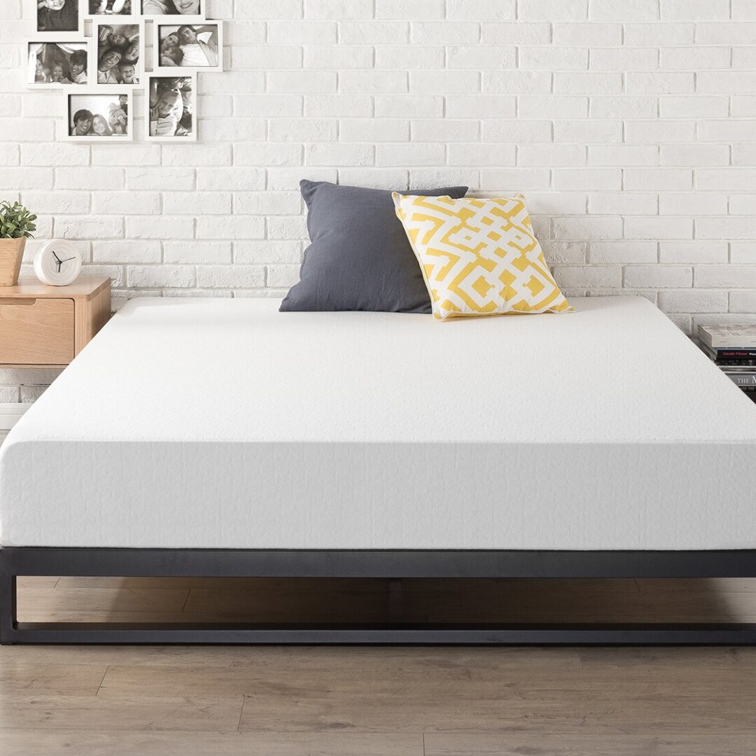 سرير ستيل Bed.21 مع قاعدة خشب ملل مقاس 200×180 سم