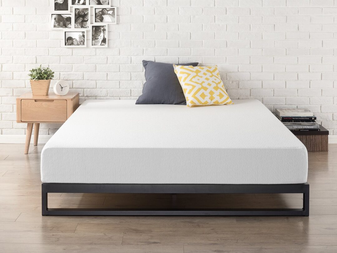 سرير ستيل Bed.21 مع قاعدة خشب ملل مقاس 200×180 سم