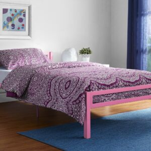 سرير ستيل Bed.9 مع قاعدة خشب ملل مقاس 200×120 سم