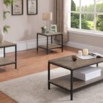 3-Piece Table Set with Steel Frame and MDF Tops CT.124