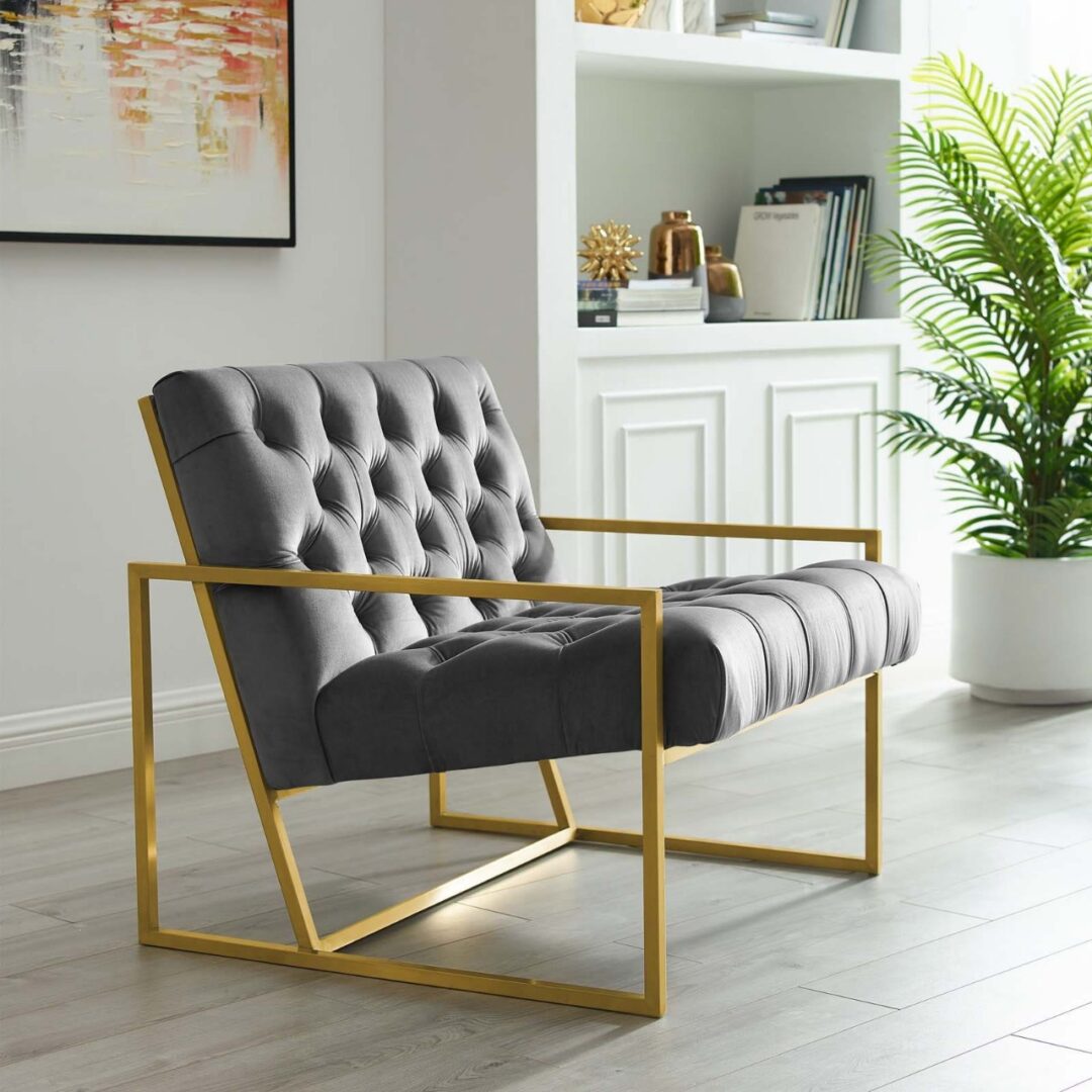 كرسي ستيل مبطن Chair.11 مقاس 80×80×70 سم