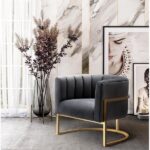 كرسي ستيل مبطن Chair.5 مقاس 80×60×120 سم