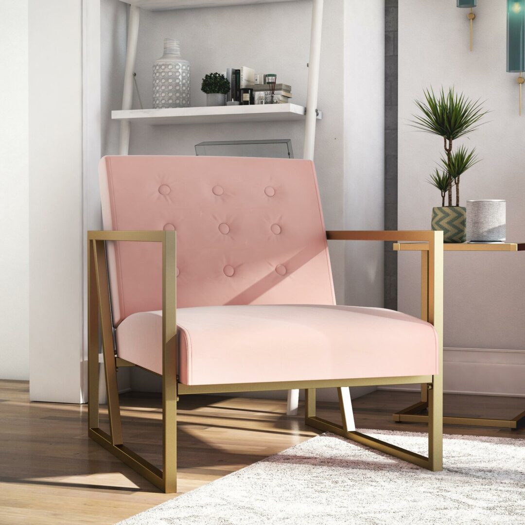 كرسي ستيل مبطن Chair.7 مقاس 80×80×70 سم