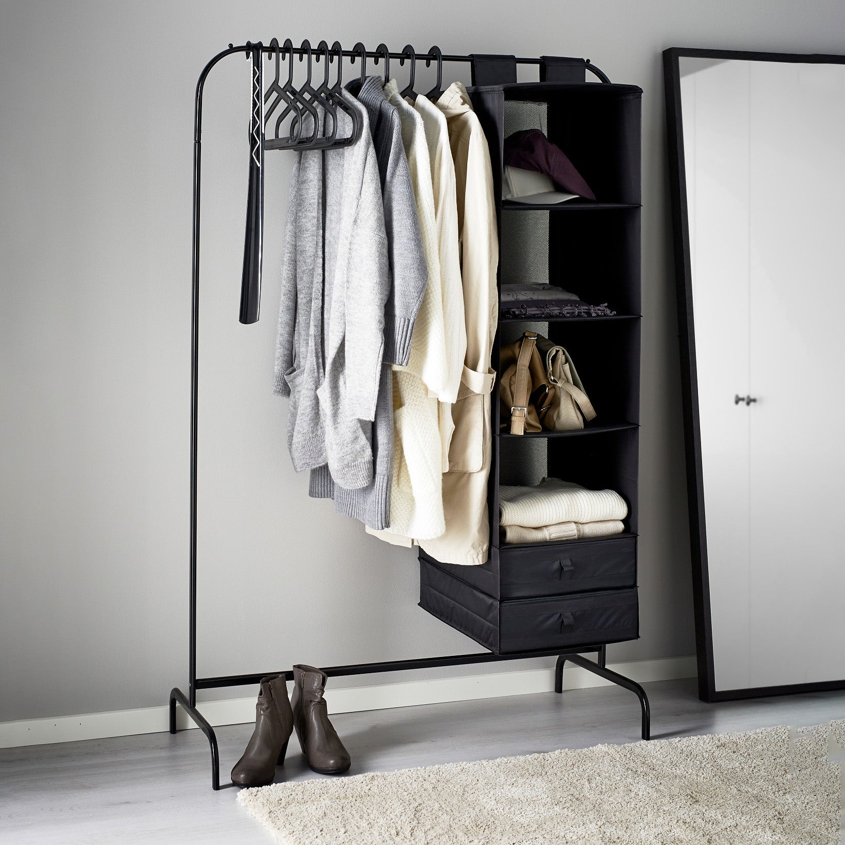علاقة ملابس ستيل مقاس 100×40×180 سم Cloths Hanger.11