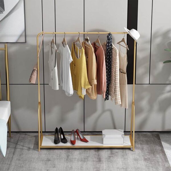 شماعة ملابس ستيل بقاعدة MDF 100×40×180 سم Cloths Hanger.13