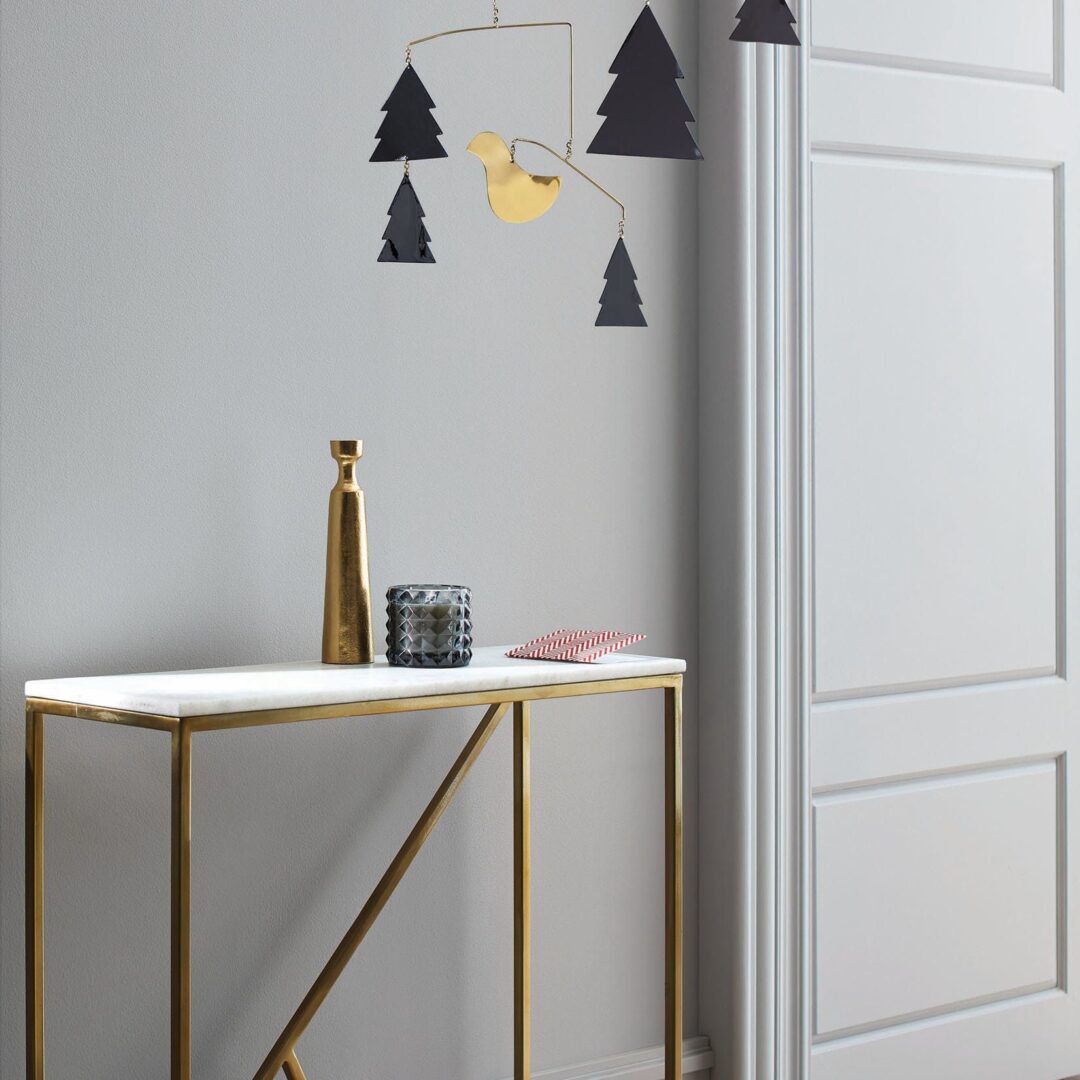Steel Console Table - Console.15 - With Carrara Marble Top 110×40×90 cm