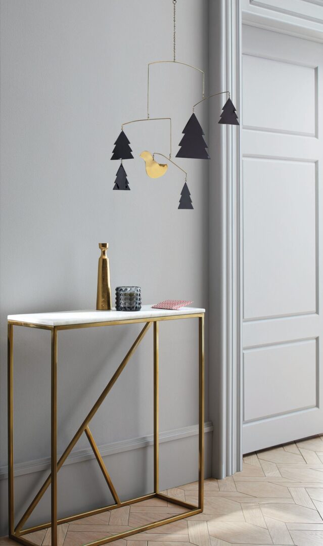 Steel Console Table - Console.15 - With Carrara Marble Top 110×40×90 cm