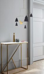 كونسول ستيل بسطح رخام كرارة مقاس 110×40×90 سم Console.15