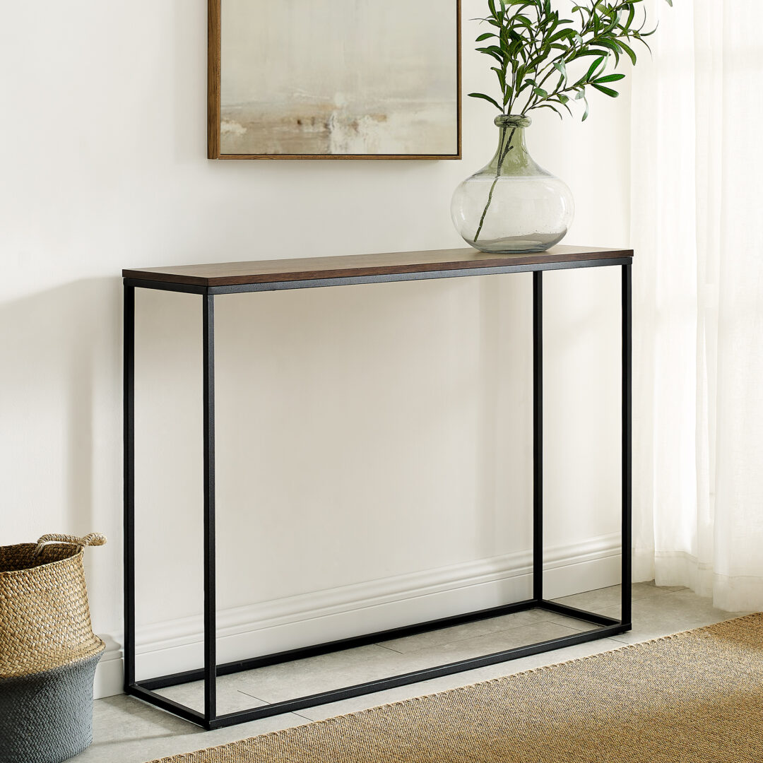 Steel Console Table - Console.2 - With MDF Top 120×40×90 cm