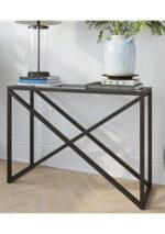 كونسول ستيل Console.20 مع سطح زجاج مقاس 110×40×90 سم