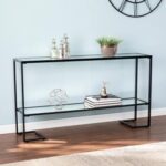 Steel Console Table - Console.21 - With Glass Top 140×40×90 cm