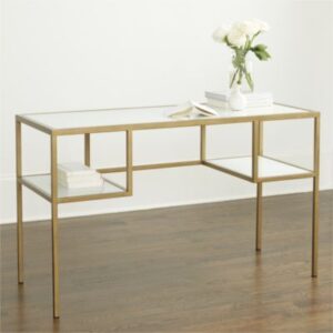 كونسول ستيل Console.22 مع سطح زجاج مقاس 120×40×90 سم