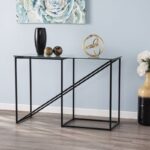 Console With a steel Frame And Glass With Electrostatic Coating Console.25