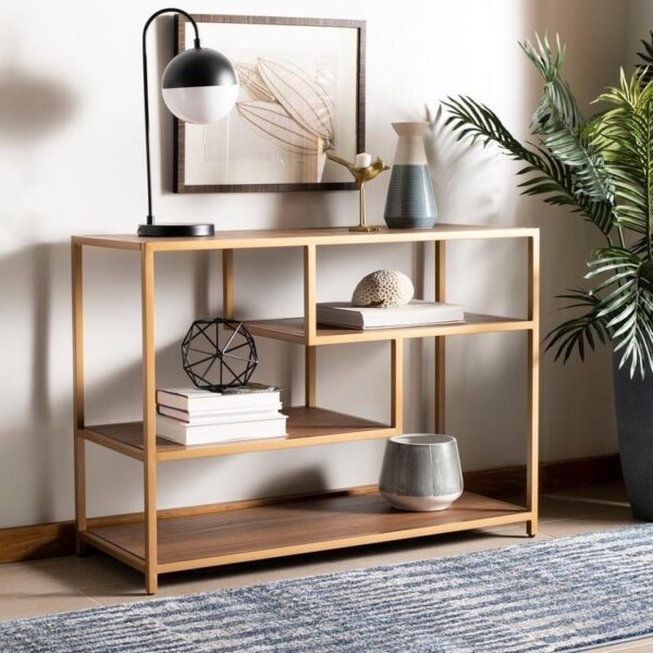 كونسول ستيل وخشب MDF مقاوم للصدأ والخدوش Console.55