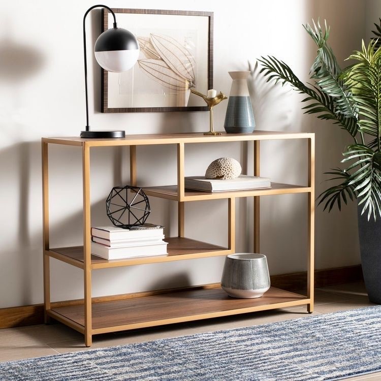 كونسول ستيل وخشب MDF مقاوم للصدأ والخدوش Console.55