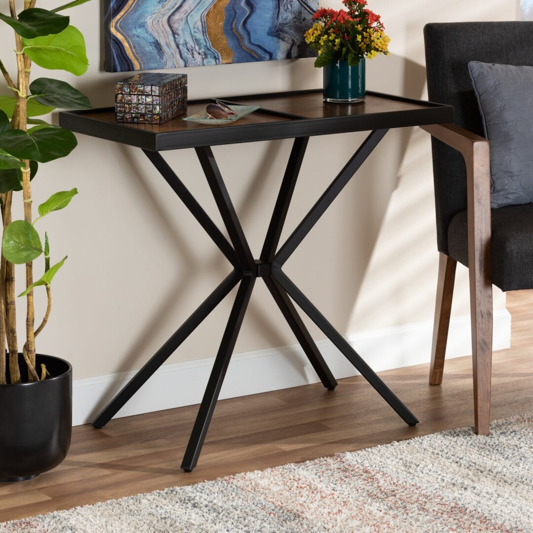 كونسول ستيل حديد + خشب MDF Console.69