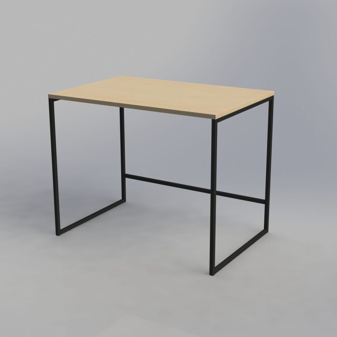 مكتب معدني بسطح خشب MDF موديل Desk.10