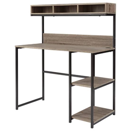 Desk.8 MDF مكتب معدني 120×40×72 سم بسطح خشب