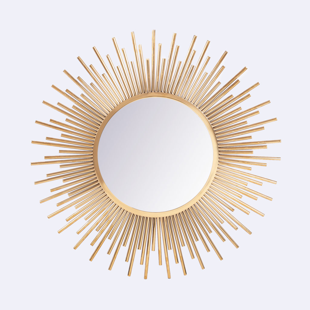 مرايا دائرية بإطار ستيل Mirror.4 مقاس 80×80 سم