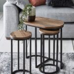 3-Piece Table Set Steel Frame With MDF Tops - ST.87