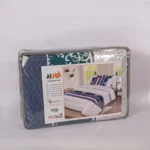 فوربيد كوفيرته قطن ستان مطرزة سينجل 2 قطعة (كوفيرته 170×235 سم + كيس خدادية)