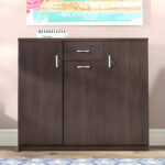 جزامة 100سم ضلفتين و درج الضلفة اليمنى بها 4 ارفف الضلفة اليسرى بها 4 ارفف بني Ant1054