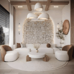 Elegant Sofa Set with Red Beech Wood and High-Density Foam