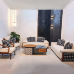 Julia Living Room Set with Red Beech Wood