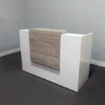 MDF Counter 120 cm Covered with HPL White ANT.0075